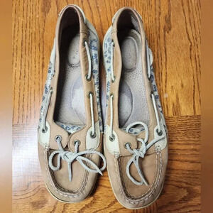 Womens Shoes 9 Sperry Top Sider Slip on Sperrys Cheetah Print Sequence Flats